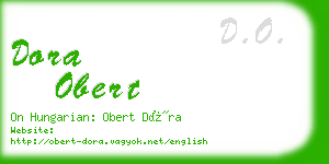 dora obert business card